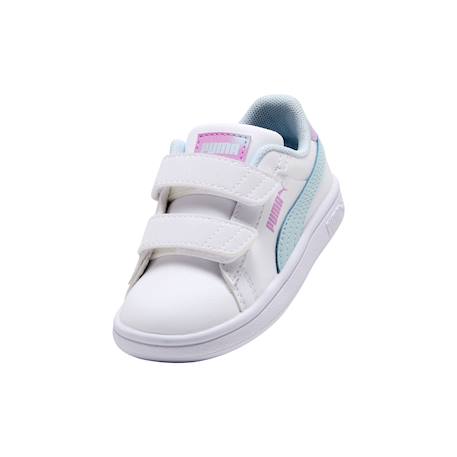Baskets basses à scratch fille Blanc aqua 5 - vertbaudet enfant 
