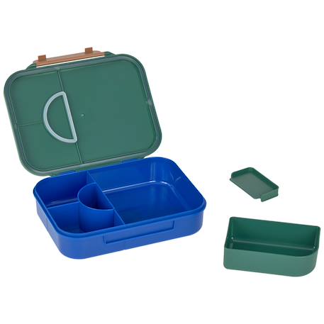 Boîte à goûter-lunch box inox little gang arc-en-ciel vert, bleu+Violet, argenté 3 - vertbaudet enfant 