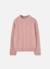 Pull fille tressé col roulé Rose 2 - vertbaudet enfant 