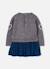 Robe fille avec coeurs et jupe Gris 2 - vertbaudet enfant 