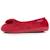Chaussons ballerines microvelours semelle ergonomique, mousse à mémoire forme Noir+Rayures canard+Rouge 16 - vertbaudet enfant 