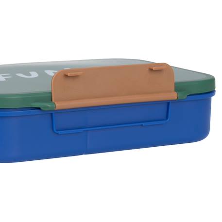 Boîte à goûter-lunch box inox little gang arc-en-ciel vert, bleu+Violet, argenté 4 - vertbaudet enfant 