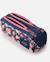 Trousse fille 2 compartiments rectangulaire 21 cm à zip motif floral Noir / rose / clair 5 - vertbaudet enfant 