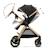 Poussette ESME PRO 3 en 1 avec Siège Auto MINK PRO i-Size, Travel System, Pliage Compact et Roues TPE Amorties Beige+Gris+Noir 17 - vertbaudet enfant 