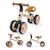 Draisienne Kinderkraft CUTIE FLASH à 4 Roues avec Lumières RGB, Selle Réglable, Roulements ABEC-7 et Cadre Acier Beige+Bleu+Rose+Vert 1 - vertbaudet enfant 