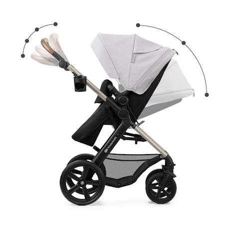 Poussette MOOV 2 3 en 1 avec Siège 2 en 1 Transformable, MINK PRO i-Size, Travel System et Roues Increvables Beige+Gris+Noir 11 - vertbaudet enfant 