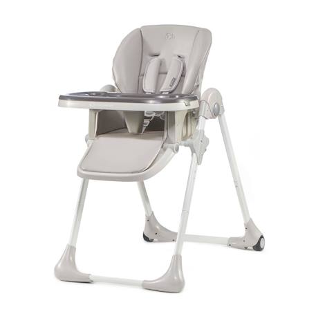 Chaise Haute Pliable YUMMY avec Dossier Réglable 3 Positions, Hauteur Réglable et Harnais 5 Points Gris+Multicolore+Rose 1 - vertbaudet enfant 