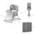 Lit Bébé LOVI 3 en 1 avec Fonction Berceau, Lit de Voyage, Moustiquaire Intégrée et Pliage Compact Beige+Grey 12 - vertbaudet enfant 