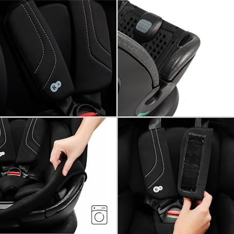 Siège Auto Kinderkraft XRIDER 2 i-Size avec Rotation 360°, ISOFIX, SPS+, H-GUARD+, EASY GROW et Jambe de Force Vert 5 - vertbaudet enfant 