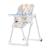 Chaise Haute Pliable YUMMY avec Dossier Réglable 3 Positions, Hauteur Réglable et Harnais 5 Points Gris+Multicolore+Rose 7 - vertbaudet enfant 