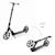 Trottinette Pliable Kinderkraft FREELY avec Guidon Réglable, Roues PU 20 cm, Roulements ABEC-7 et Suspension Avant Beige+Noir+Rose 2 - vertbaudet enfant 