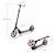 Trottinette Pliable Kinderkraft FREELY avec Guidon Réglable, Roues PU 20 cm, Roulements ABEC-7 et Suspension Avant Beige+Noir+Rose 18 - vertbaudet enfant 