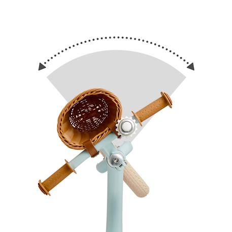 Draisienne Kinderkraft RAPID 2 x BIZUU avec Cadre en Magnésium Léger, Roues Increvables, Selle Réglable et Panier Beige+Bleu+Noir+Rosa+Vert 11 - vertbaudet enfant 