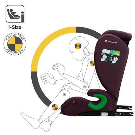 Rehausseur auto isofix groupe 2 3 siege reglable Bordeaux 5 - vertbaudet enfant 