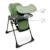 Chaise Haute Bébé TUMMIE 2 en 1 avec Fonction Transat, Réglage 7 Hauteurs, Double Plateau et Pliage Compact Beige+Gris+Vert 17 - vertbaudet enfant 