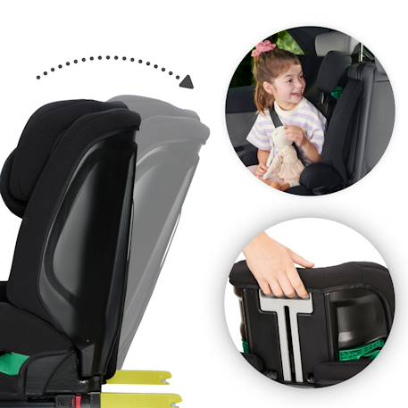 Siège Auto SAFETY FIX 2 i-Size 76-150 cm avec ISOFIX, TOP TETHER, H-GUARD, SIDE PROTECT et EASY GROW Gris+Noir 11 - vertbaudet enfant 