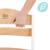 Chaise Haute Évolutive Kinderkraft ENOCK 2 en 1 avec Assise Réglable, Repose-Pieds Ajustable et Bois de Hêtre Massif Beige+Blanc+Blanc/bois+Bleu marine+Bois naturel+Gris+Gris / bois+Marron+Noir 51 - vertbaudet enfant 