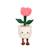 Peluche - peluche fleur tulipe rose avec pot crème – mimi flowers – 24 cm Beige 1 - vertbaudet enfant 