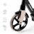 Trottinette Pliable Kinderkraft FREELY avec Guidon Réglable, Roues PU 20 cm, Roulements ABEC-7 et Suspension Avant Beige+Noir+Rose 4 - vertbaudet enfant 