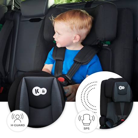 Siège Auto SAFETY FIX 2 i-Size 76-150 cm avec ISOFIX, TOP TETHER, H-GUARD, SIDE PROTECT et EASY GROW Gris+Noir 9 - vertbaudet enfant 
