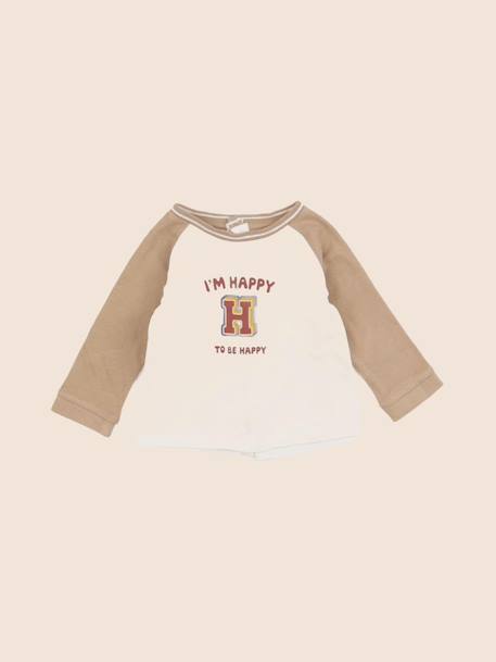 Tee-shirt - 6 mois Marron 1 - vertbaudet enfant 