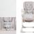 Chaise Haute Pliable YUMMY avec Dossier Réglable 3 Positions, Hauteur Réglable et Harnais 5 Points Gris+Multicolore+Rose 5 - vertbaudet enfant 