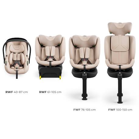 Système Modulaire Siège Auto ENDURA SAFE 3 en 1 avec Base Pivotante ISOFIX, i-Size 40-150 cm et Rotation 360° Beige+Gris+Noir 2 - vertbaudet enfant 