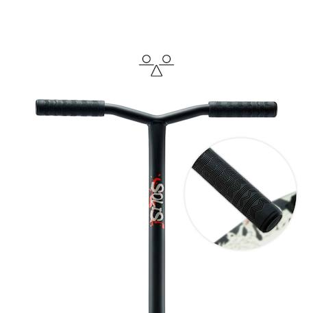 Trottinette Freestyle Kinderkraft SOLIS avec Roulements ABEC-9, Roues PU 100 mm, Guidon en Y, Frein Arrière et Cadre Robuste Noir+Rose 4 - vertbaudet enfant 