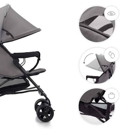 Poussette Parapluie TIK Légère 6,5 kg avec Position Allongée, Roues EVA Amorties et Pliage Compact Beige+Green+Grey+Marron 16 - vertbaudet enfant 