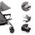 Poussette Parapluie TIK Légère 6,5 kg avec Position Allongée, Roues EVA Amorties et Pliage Compact Beige+Green+Grey+Marron 16 - vertbaudet enfant 