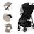 Poussette TRIG 3 Pliable d’Une Main jusqu’à 25 kg avec Dossier Allongé, Grandes Roues et Capote Imperméable Beige+Gris+Marron+Noir 23 - vertbaudet enfant 