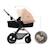 Poussette 3 en 1 Kinderkraft MOOV 2 AIR avec Siège 2 en 1 Transformable, Roues Gonflables et MINK PRO i-Size Inclus Beige+Gris+Gris anthracite+Noir 4 - vertbaudet enfant 