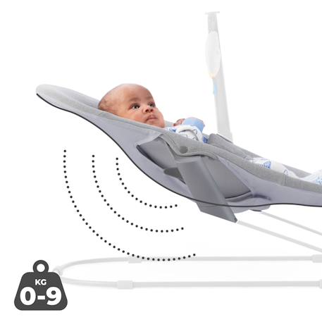Transat bebe confortable avec arche de jeu amovible Gris 4 - vertbaudet enfant 