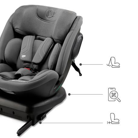 Siège Auto XPEDITION 3 i-Size 40-150 cm avec Rotation 360° EASY SPIN, H-GUARD+, SPS+, EASY GROW et EPP Beige+Gris+Noir+Vert 11 - vertbaudet enfant 