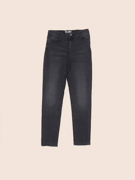Jean - 12 ans Gris 1 - vertbaudet enfant 