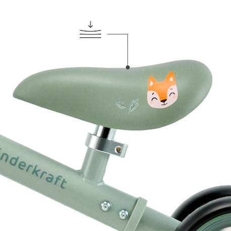 Draisienne Kinderkraft CUTIE FLASH à 4 Roues avec Lumières RGB, Selle Réglable, Roulements ABEC-7 et Cadre Acier Beige+Bleu+Rose+Vert 22 - vertbaudet enfant 