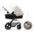 Poussette 4 en 1 Kinderkraft MOOV 2 AIR avec Siège 2 en 1 Transformable, Roues Gonflables et Travel System Beige+Gris+Noir 10 - vertbaudet enfant 