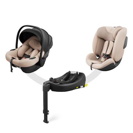 Système Modulaire Siège Auto ENDURA SAFE 3 en 1 avec Base Pivotante ISOFIX, i-Size 40-150 cm et Rotation 360° Beige+Gris+Noir 3 - vertbaudet enfant 