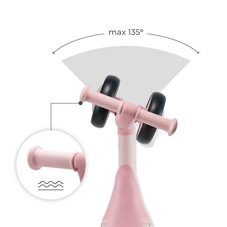 Draisienne Kinderkraft CUTIE FLASH à 4 Roues avec Lumières RGB, Selle Réglable, Roulements ABEC-7 et Cadre Acier Beige+Bleu+Rose+Vert 15 - vertbaudet enfant 