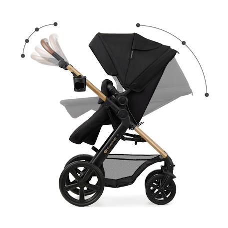 Poussette MOOV 2 3 en 1 avec Siège 2 en 1 Transformable, MINK PRO i-Size, Travel System et Roues Increvables Beige+Gris+Noir 17 - vertbaudet enfant 