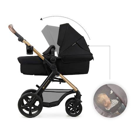 Poussette MOOV 2 4 en 1 avec Siège 2 en 1 Transformable, MINK PRO i-Size, Travel System et Roues EVA Beige+Gris+Noir 16 - vertbaudet enfant 