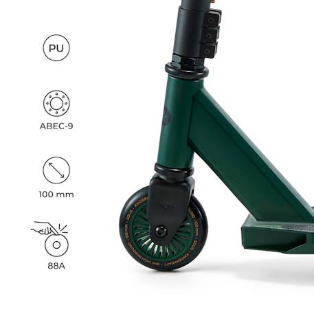 Trottinette Freestyle Kinderkraft SOLIS avec Roulements ABEC-9, Roues PU 100 mm, Guidon en Y, Frein Arrière et Cadre Robuste Noir+Rose+Vert 17 - vertbaudet enfant 