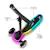 Trottinette RAKET Tricycle Pliable avec Roues LED RGB, Guidon Réglable et Frein à Pied Beige+Bleu+Noir+Rosa 17 - vertbaudet enfant 