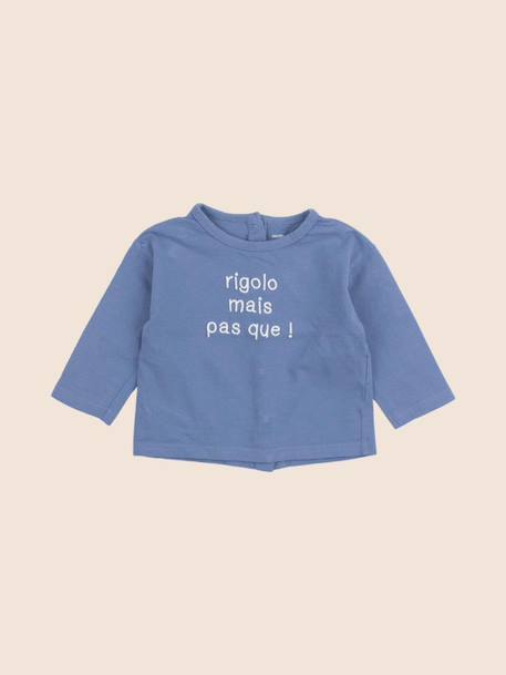 Tee-shirt - 9 mois Bleu 1 - vertbaudet enfant 