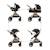 Poussette ESME PRO 3 en 1 avec Siège Auto MINK PRO i-Size, Travel System, Pliage Compact et Roues TPE Amorties Beige+Gris+Noir 14 - vertbaudet enfant 