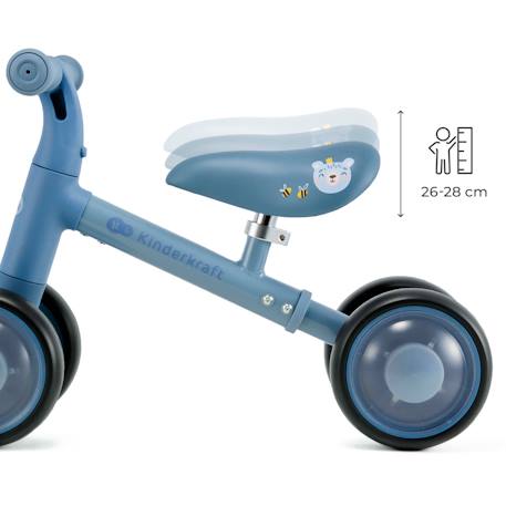 Draisienne Kinderkraft CUTIE FLASH à 4 Roues avec Lumières RGB, Selle Réglable, Roulements ABEC-7 et Cadre Acier Beige+Bleu+Rose+Vert 11 - vertbaudet enfant 