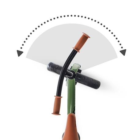 Draisienne 2WAY NEXT avec Selle et Guidon Réglables, Roues EVA Sans Gonflage, Cadre Léger 3 kg et EN 71-1 Bleu+Menthe+Noir+Rose+Vert 26 - vertbaudet enfant 