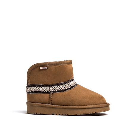 Bottines filles textile sans fermeture- ouverts Brown 1 - vertbaudet enfant 