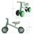 Draisienne Kinderkraft CUTIE FLASH à 4 Roues avec Lumières RGB, Selle Réglable, Roulements ABEC-7 et Cadre Acier Beige+Bleu+Rose+Vert 24 - vertbaudet enfant 
