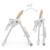 Chaise Haute Bébé TUMMIE 2 en 1 avec Fonction Transat, Réglage 7 Hauteurs, Double Plateau et Pliage Compact Beige+Gris+Vert 2 - vertbaudet enfant 